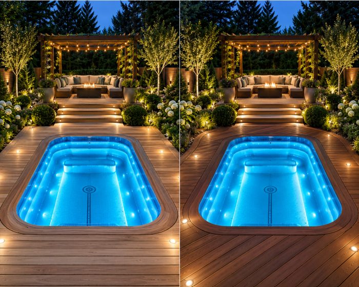Bespoke timber decking surround comparison